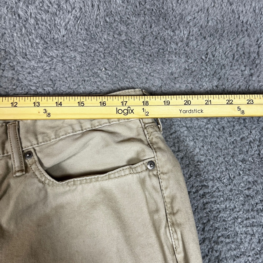 Levis 514 Jeans Mens 36x30 Straight Fit Tan Casual Khaki Office Formal - Picture 5 of 9